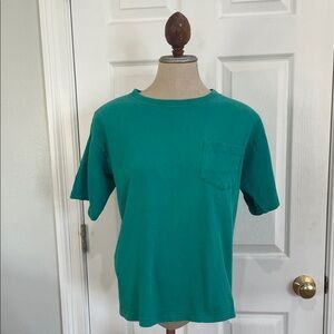 Vintage Apparatus Pocket Tee Teal Green unisex men’s women’s T Shirt tee cotton